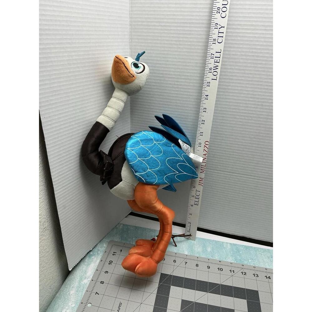 Disney Store MIGHTY MERC Ostrich Plush Miles Tomorrowland Stuffed Animal Toy